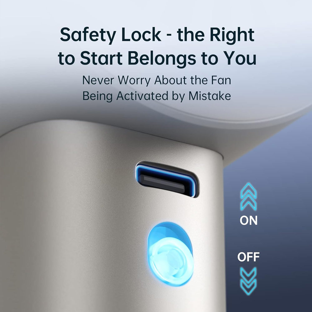 Picture of Jisulife Malaysia Super Power 100 Speed Turbo Strong Wind Portable Fast Charge Rechargeable 5000mAh Hidden Blade High Quality Handheld Mini Fan for Outdoor Indoor Badminton Court Concert Picnic Camping FA53Pro (Bright Brown)