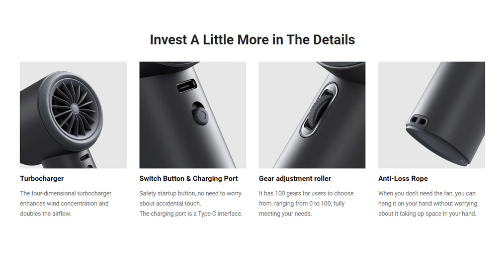 Picture of Jisulife Malaysia Super Power 100 Speed Turbo Strong Wind Portable Fast Charge Rechargeable 5000mAh Hidden Blade High Quality Handheld Mini Fan for Outdoor Indoor Badminton Court Concert Picnic Camping FA53Pro (Bright Brown)