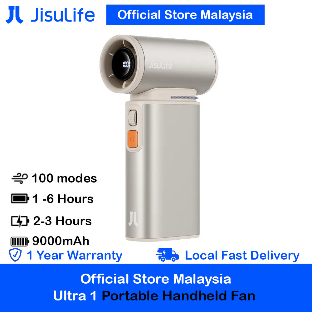 Picture of Jisulife Malaysia Super Power 100 Speed Ultra Ultra1 Turbo Strong Wind Portable Fast Charge Rechargeble 9000mAh Hidden Blade High Quality Handheld Mini Fan As Hair Dryer for Outdoor Indoor Badminton Court Concert Picnic Camping FA55 (Bright Brown) Red Design- Red Design Cases, Red Design Covers, iPad Cases and a wide selection of Red Design Accessories in Malaysia, Sabah, Sarawak and Singapore 