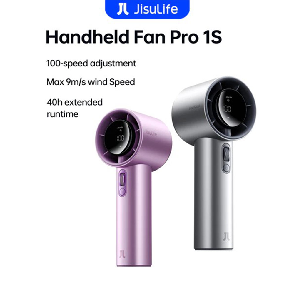 Picture of Jisulife Pro1S 2026 100 Speed Control Aluminum Body Portable Handheld Fan Kipas Jisulife (Silver)