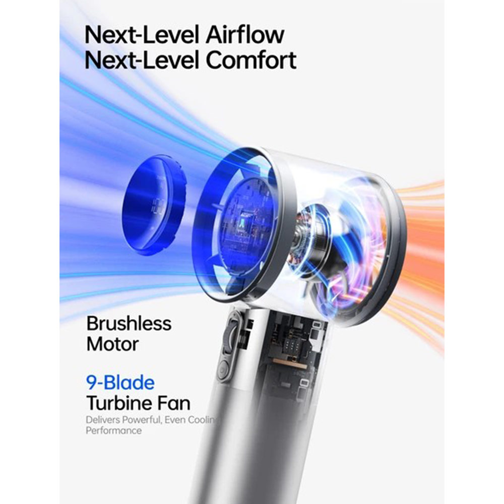 Picture of Jisulife Pro1S 2026 100 Speed Control Aluminum Body Portable Handheld Fan Kipas Jisulife (Silver)