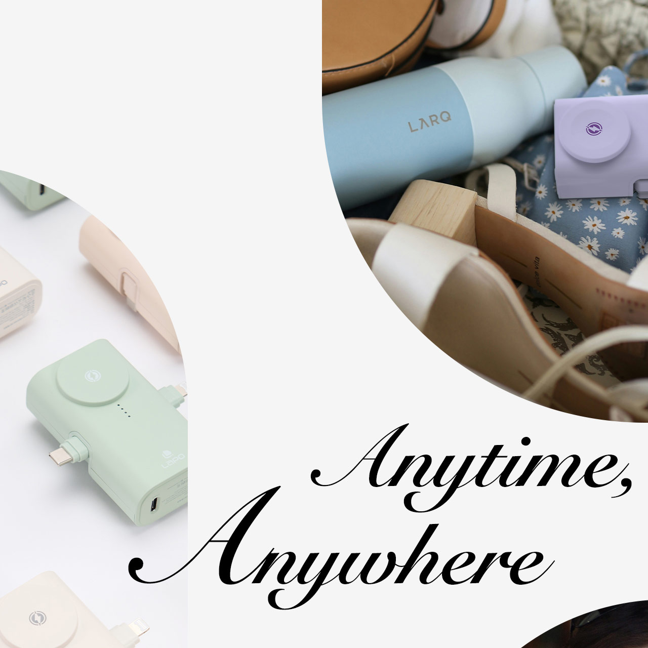 Picture of Lapo iWatch Powerbank Pocket Mini Small Size Powerbank 20W Fast Charge with Type-C Connector Apple Watch Powerbank (Lavender)