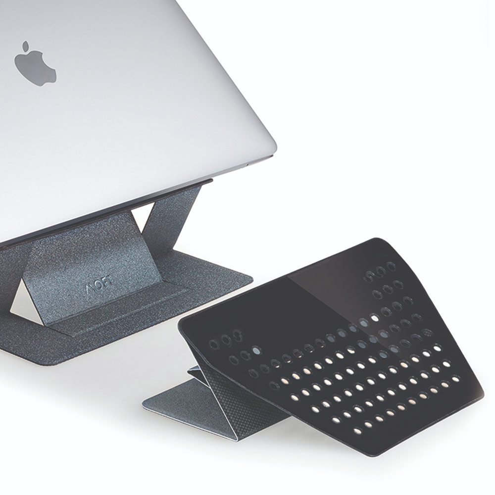 Picture of Apple MacBook Air 13\" 2020  | MOFT Invisible Laptop Stand Adhesive with Holes for Heat Dissipation for Laptop Macbook Air 13 M1 Macbook Pro 13 M1 (Silver)