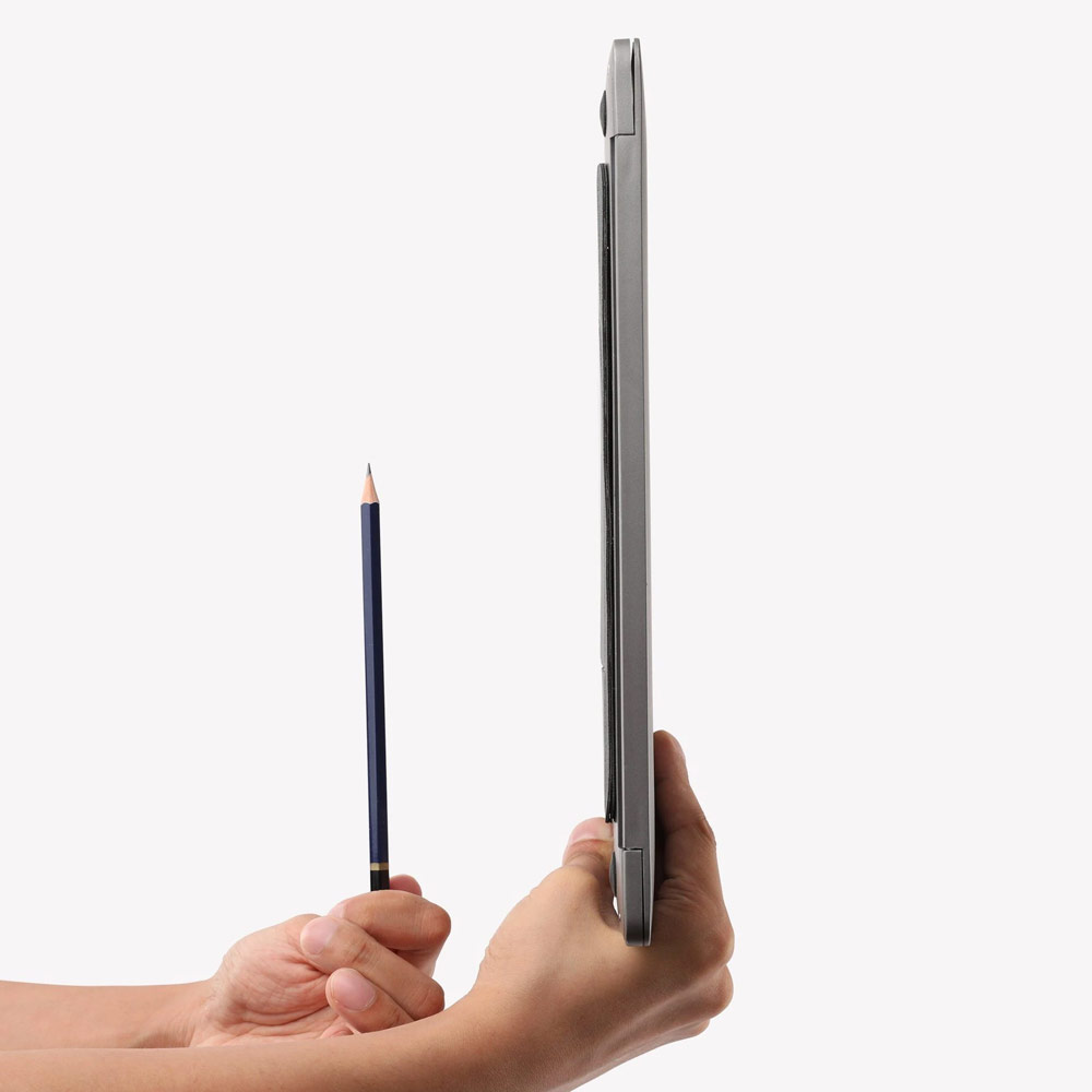 Picture of Apple MacBook Air 13\" 2020  | MOFT Invisible Laptop Stand Adhesive with Holes for Heat Dissipation for Laptop Macbook Air 13 M1 Macbook Pro 13 M1 (Silver)