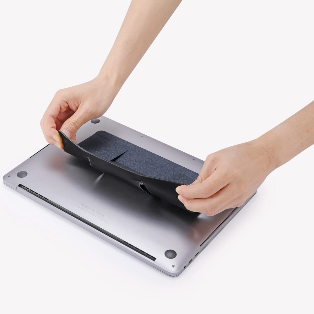 Picture of Apple MacBook Air 13\" 2020  | MOFT Invisible Laptop Stand Adhesive with Holes for Heat Dissipation for Laptop Macbook Air 13 M1 Macbook Pro 13 M1 (Silver)