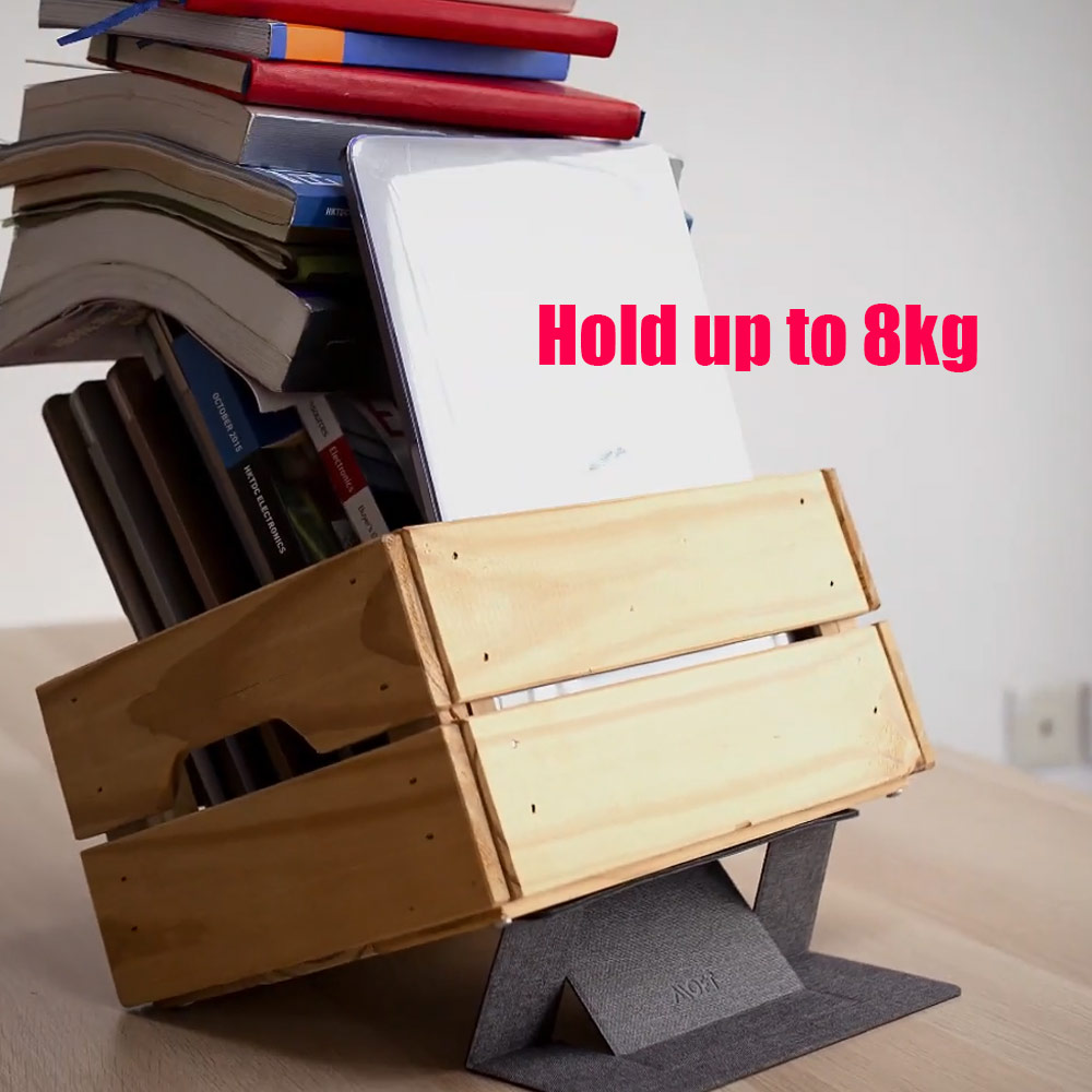 Picture of Apple MacBook Air 13\" 2020  | MOFT Invisible Laptop Stand Adhesive with Holes for Heat Dissipation for Laptop Macbook Air 13 M1 Macbook Pro 13 M1 (Silver)