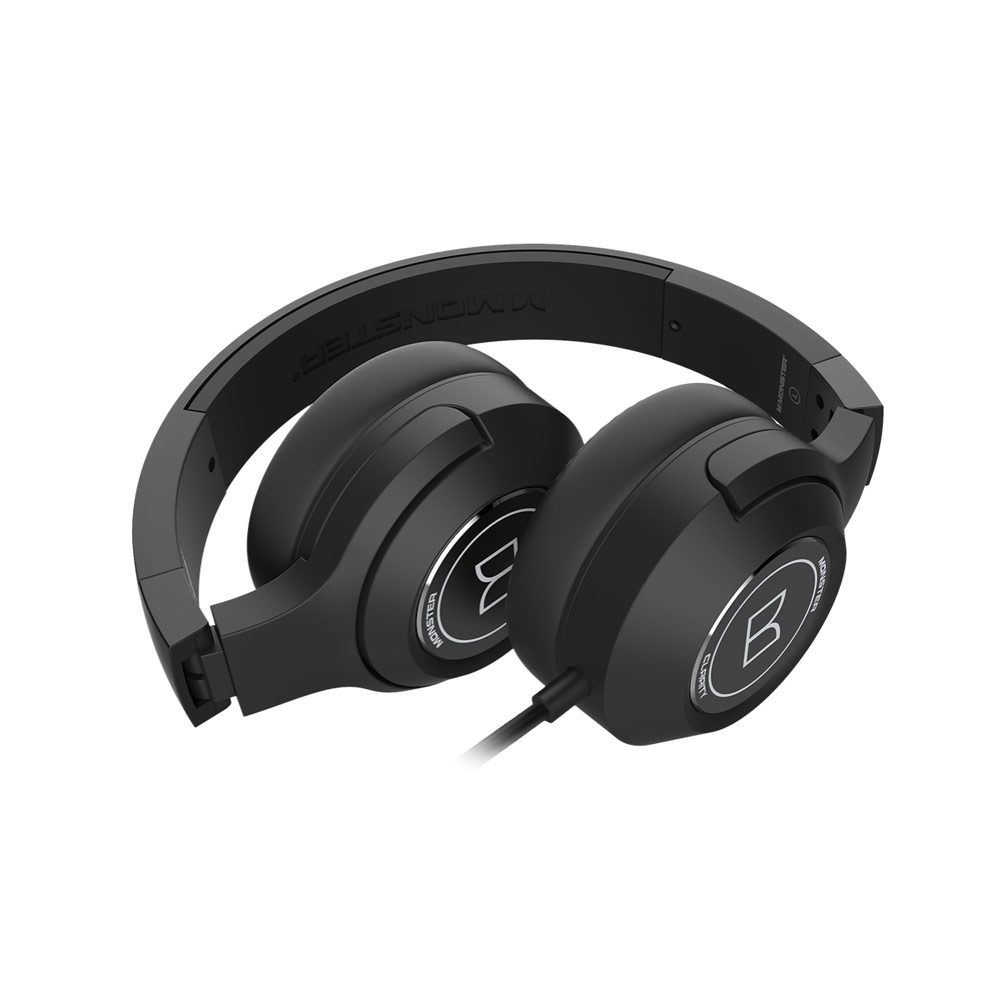 Picture of MONSTER Clarity 50 Over Ear High Quality Sound Wired Headphone Headset Headphone with soft over ear cushion (Blac