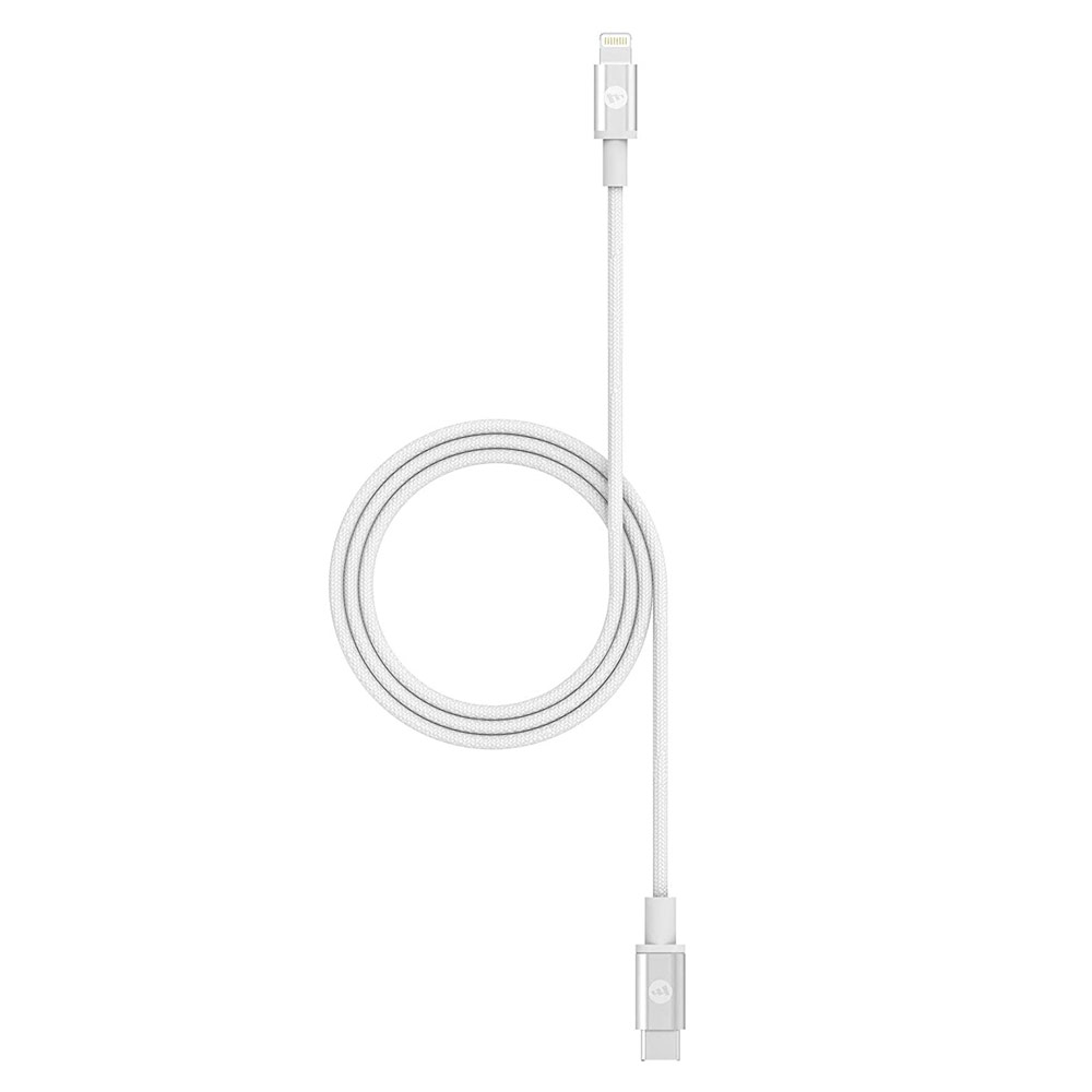Picture of Mophie Nylon Braid Heavy Duty MFI Certified USB-C to Lightning Cable 100cm (White)