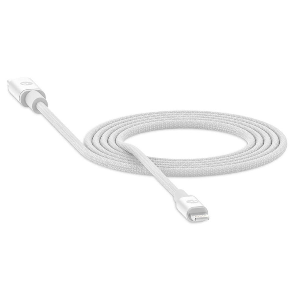 Picture of Mophie Nylon Braid Heavy Duty MFI Certified USB-C to Lightning Cable 100cm (White)