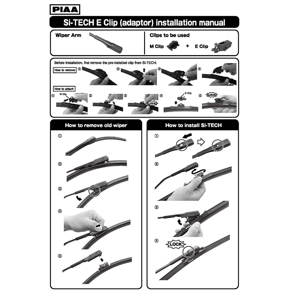 Picture of PIAA Si-Tech Silicone Wiper (Combo 26 & 18 ) for Audi A3,BMW 5-series,Chevrolet Malibu,Honda Civic,Honda Insight,Honda HR-V,Honda Jazz,Hyundai Sonata,Kia Optima,Lexus GS,Lexus CT,Lexus ES,Mitsubishi Lancer,Mitsubishi Outlander,Nissan Murano,Toyota Camry,V