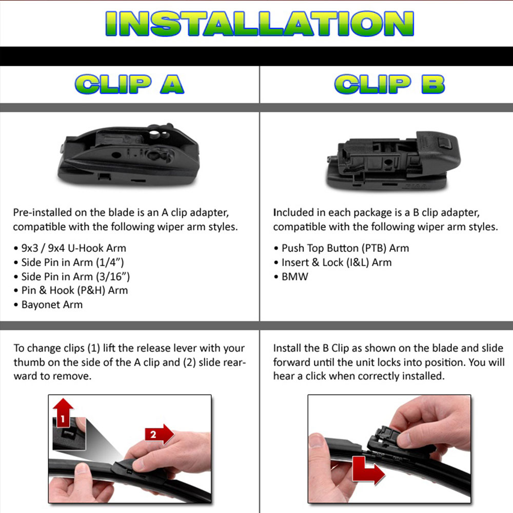 Picture of PIAA Si-Tech Silicone Wiper (Combo 26 & 16 ) for Ford Fiesta Ford Focus Honda CR-V Honda HR-V Hyundai Accent Hyundai Elantra Hyundai Tucson Lexus NX Nissan Murano Nissan Teana Subaru Forester Subaru Impreza Toyota Alphard Toyota Corolla Toyota Ipsum Toyot