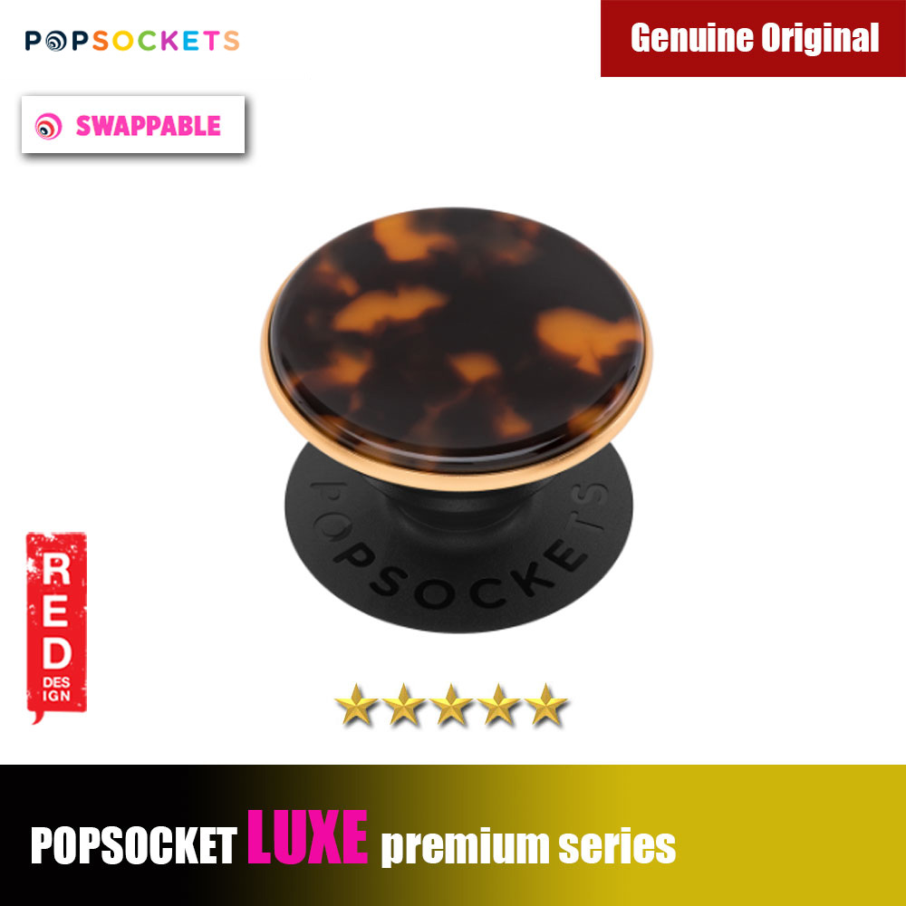 Picture of Popsockets PopGrip Swappable Lux Premium Series ( Acetate Classic Tortoise ) Red Design- Red Design Cases, Red Design Covers, iPad Cases and a wide selection of Red Design Accessories in Malaysia, Sabah, Sarawak and Singapore 