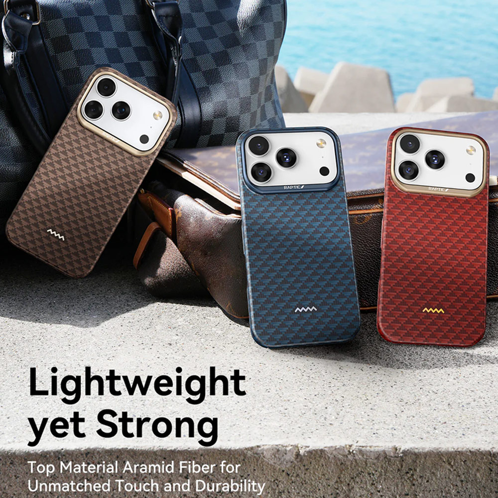 Picture of Apple iPhone 17 Pro Max 6.9 Case | Raptic Aramid Fibre Origin Lightweight Ultra Slim Case with Magsafe for iPhone 17 Pro Max 6.9 (Profound)