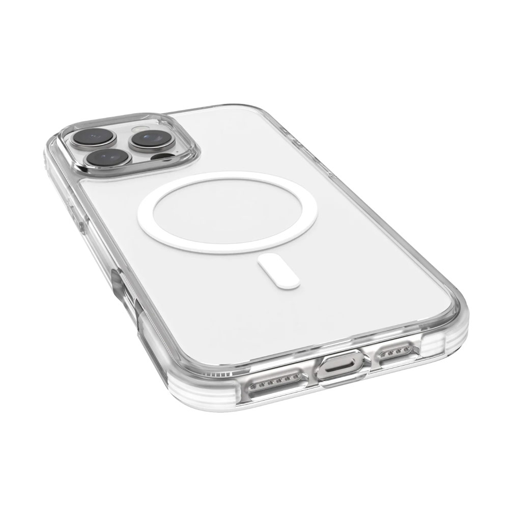 Picture of Apple iPhone 16 Pro Max 6.9 Case | Raptic Clear MgSafe Magnetic Compatible Drop Protection Case for iPhone 16 Pro Max 6.9 (White)