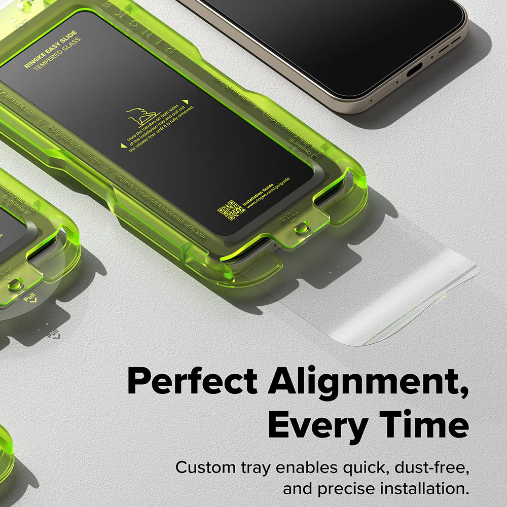 Picture of OnePlus 15 Screen Protector | Ringke Easy Slide Tempered Glass Screen Protector for OnePlus 15 (2 Pack)