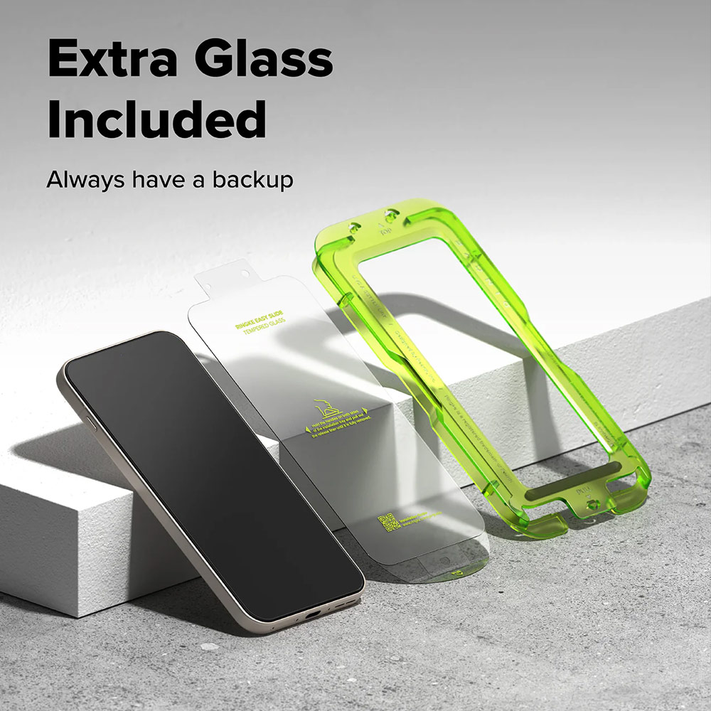 Picture of OnePlus 15 Screen Protector | Ringke Easy Slide Tempered Glass Screen Protector for OnePlus 15 (2 Pack)