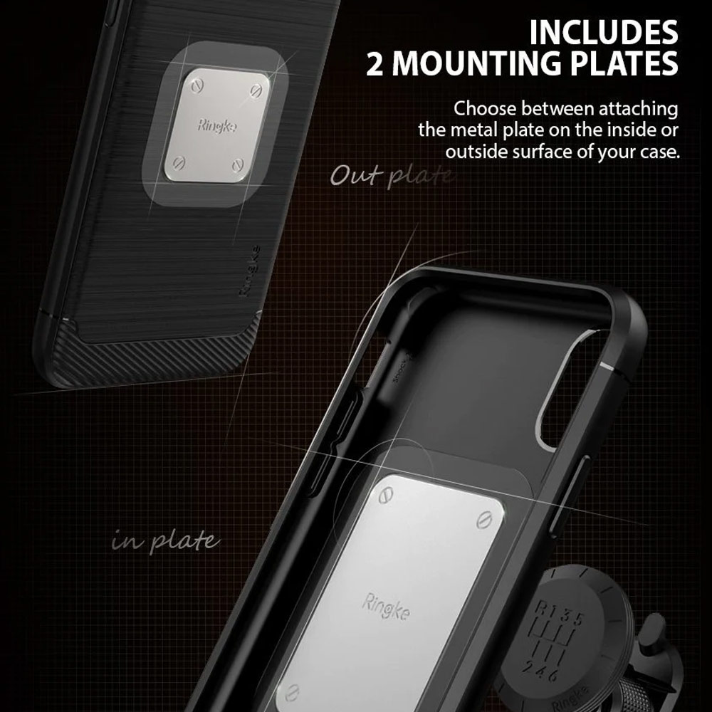 Picture of Ringke Magnetic Gear Car Mount for Smartphone (Black)