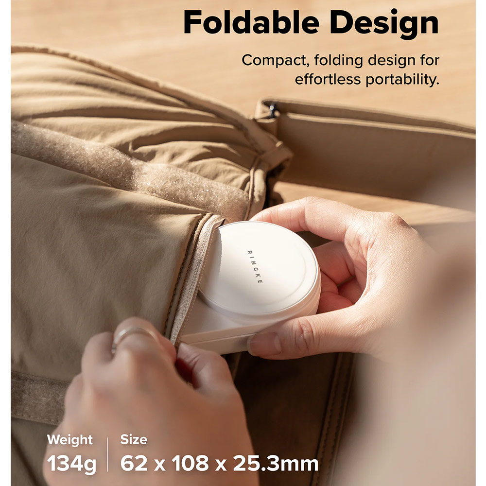 Picture of Ringke Stand Qi2 25W 3-in-1 Folding Magnetic Wireless Charger for Apple Watch iPhone Airpods