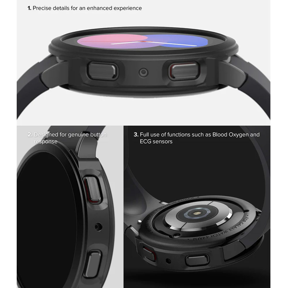 Picture of Samsung Galaxy Watch 5 40mm Case | Ringke Air Sports Flexible TPU Material Protection Case for Samsung Galaxy Watch 5 Series 40mm (Black)