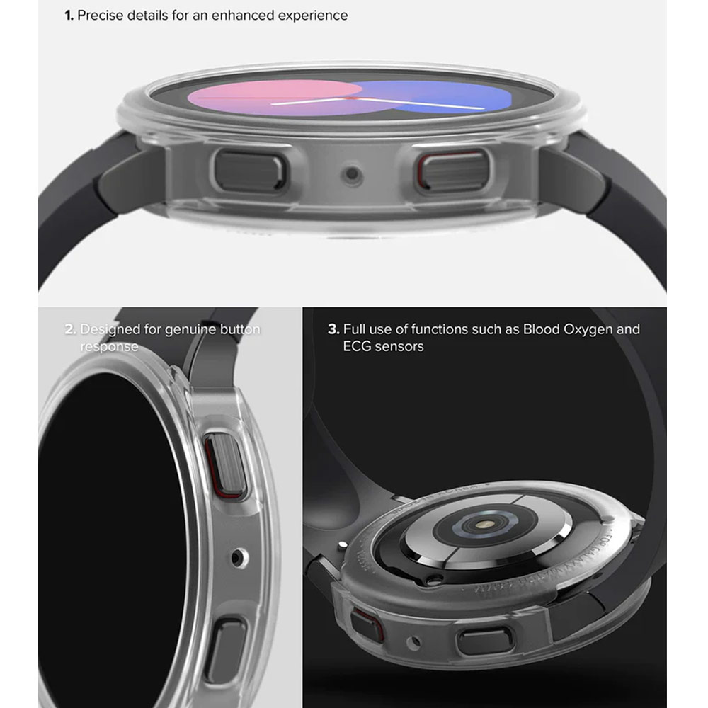 Picture of Samsung Galaxy Watch 5 40mm Case | Ringke Air Sports Flexible TPU Material Protection Case for Samsung Galaxy Watch 5 Series 40mm (Black)