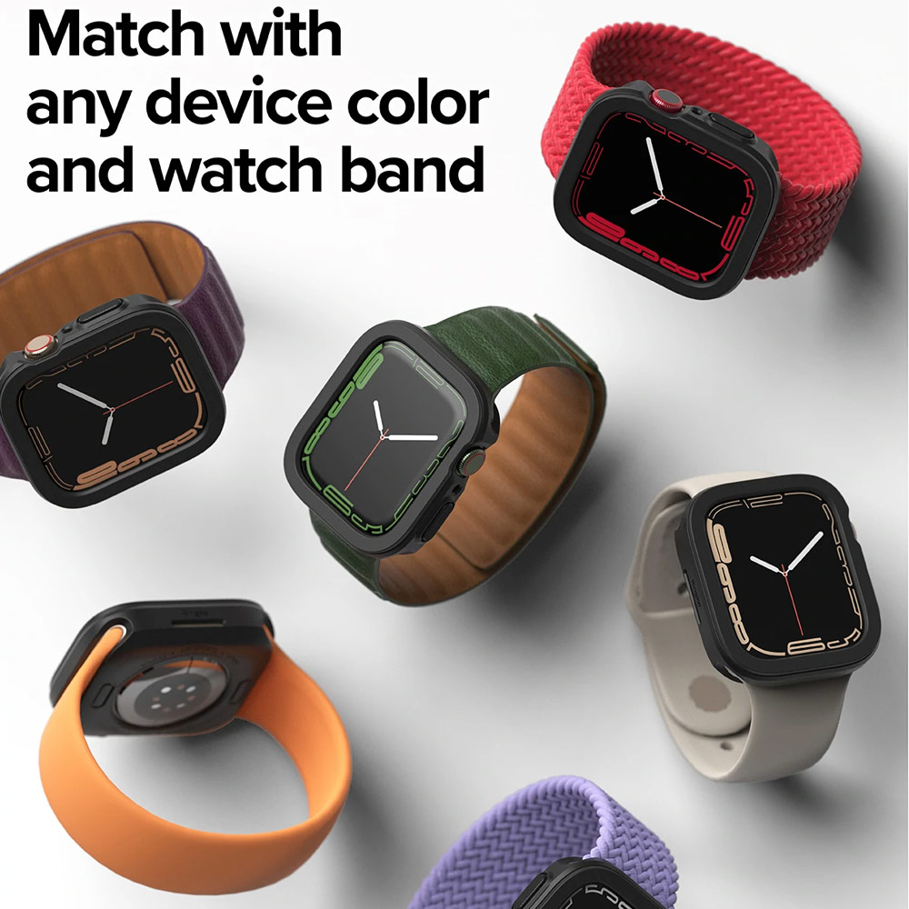Picture of Apple Watch 40mm Case | Ringke Air Sports Soft Bumper Case for Apple Watch Series 7 8 9 41mm Series SE 6 5 4 41mm 40mm Case (Navy)