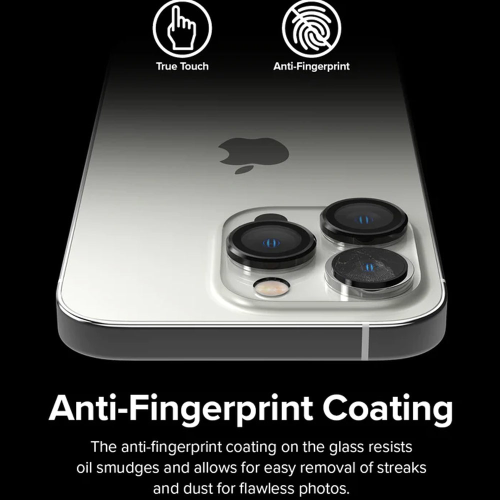 Picture of Apple iPhone 14 Pro Max 6.7 | Ringke Camera Lens Frame Glass for Apple iPhone 14 Pro Max 6.7 iPhone 14 Pro 6.1 (Black)