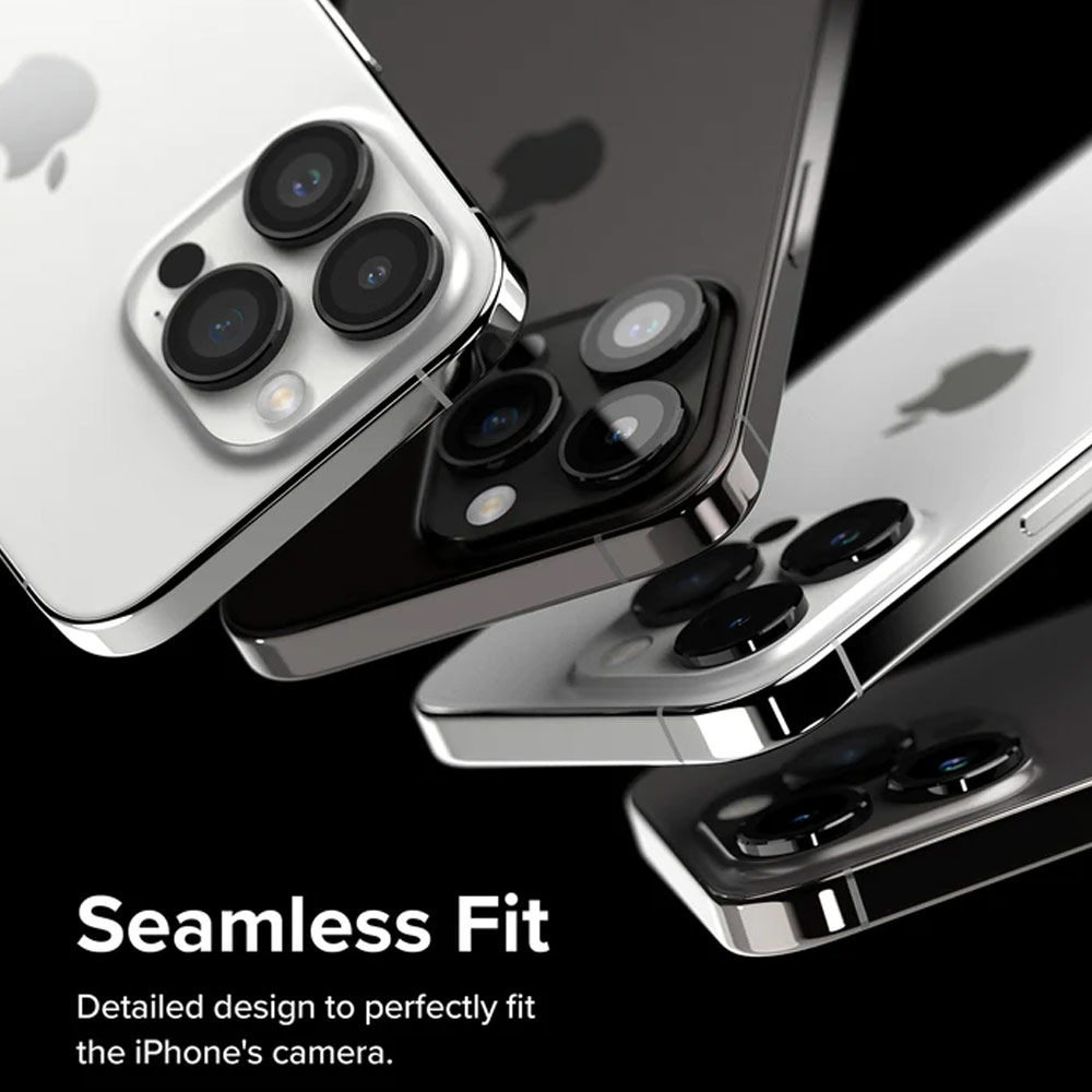 Picture of Apple iPhone 15 Pro 6.1 | Ringke Camera Lens Aluminum Frame Glass for Apple iPhone 15 Pro 6.1 (Black)