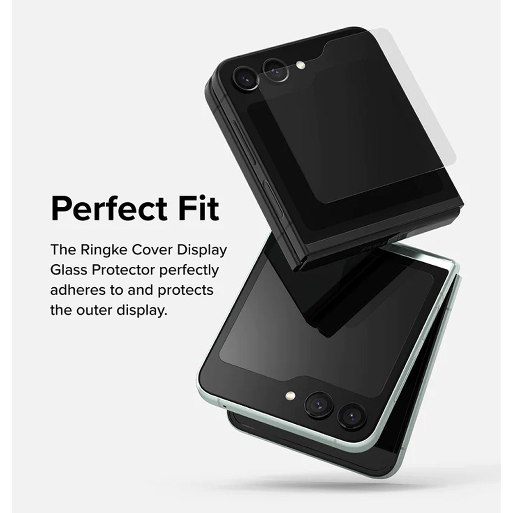 Picture of Samsung Galaxy Z Flip 5 | Ringke Front Cover Display Glass Tempered Glass Protector for Samsung Galaxy Z Flip 5 (2pcs)