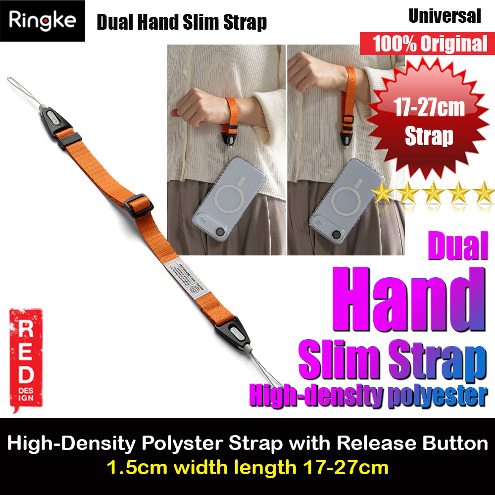 Picture of Ringke High density polyester Dual Hand Strap for Perfect for daily use traveling hiking smartphone Jisulife Portable Handheld Fan Strap (Cosmic Orange) Red Design- Red Design Cases, Red Design Covers, iPad Cases and a wide selection of Red Design Accessories in Malaysia, Sabah, Sarawak and Singapore 