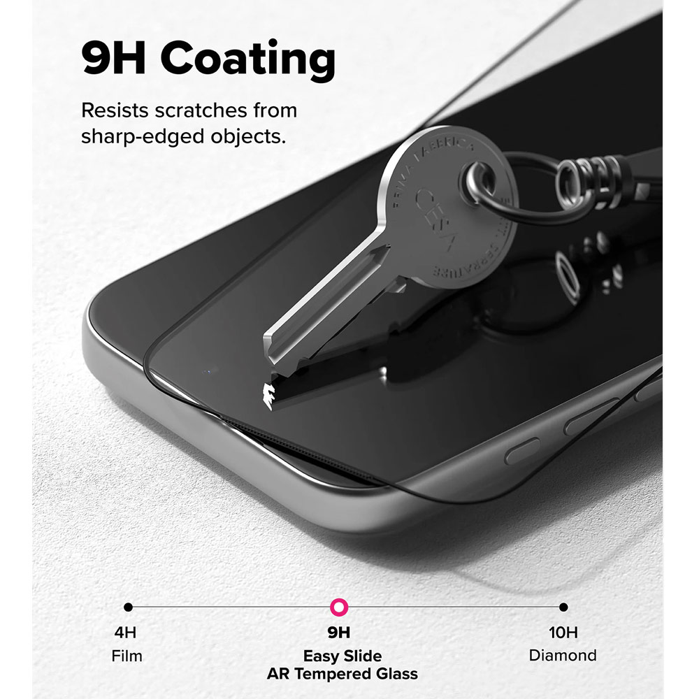 Picture of Apple iPhone 17 Pro Max 6.9 Screen Protector | Ringke Easy Slide Tempered Glass Screen Protector for iPhone 17 Pro Max 6.9 (Anti Reflection)