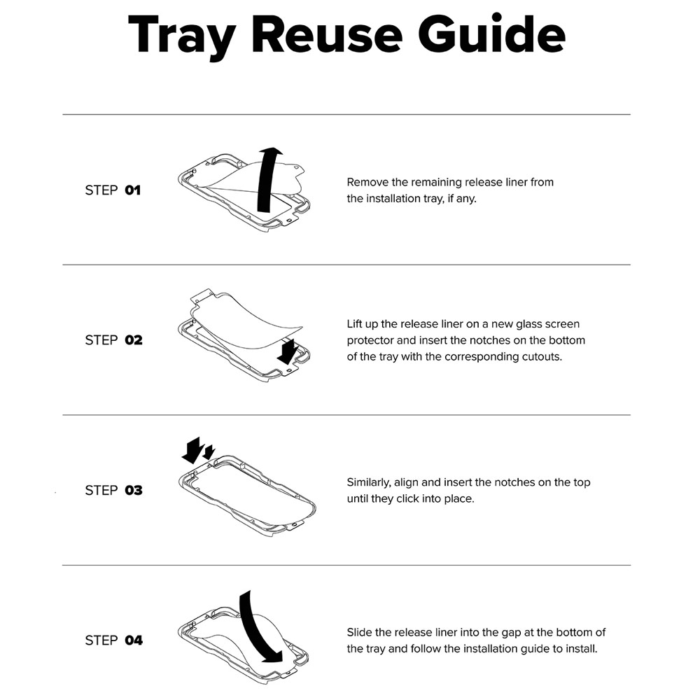 Picture of Apple iPhone 17 Pro Max 6.9 Screen Protector | Ringke Easy Slide Tempered Glass Screen Protector for iPhone 17 Pro Max 6.9 (Anti Reflection)