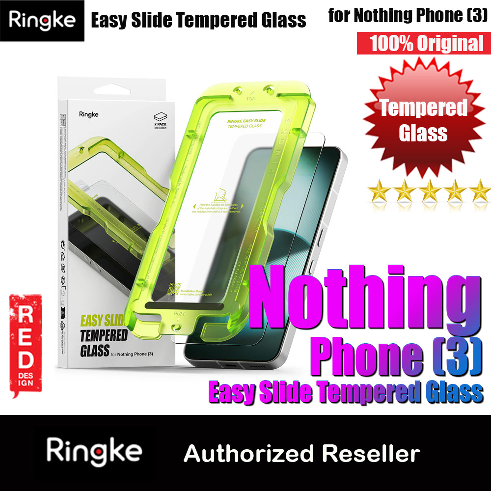 Picture of Ringke Easy Slide Tempered Glass Screen Protector for Nothing Phone 3 (Clear) 2pcs Nothing Phone 3- Nothing Phone 3 Cases, Nothing Phone 3 Covers, iPad Cases and a wide selection of Nothing Phone 3 Accessories in Malaysia, Sabah, Sarawak and Singapore 