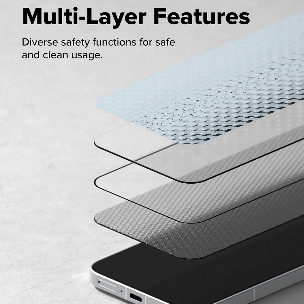 Picture of Xiaomi Poco F7 Screen Protector | Ringke Easy Slide Tempered Glass Screen Protector for Xiaomi Poco F7 (Clear) 2pcs