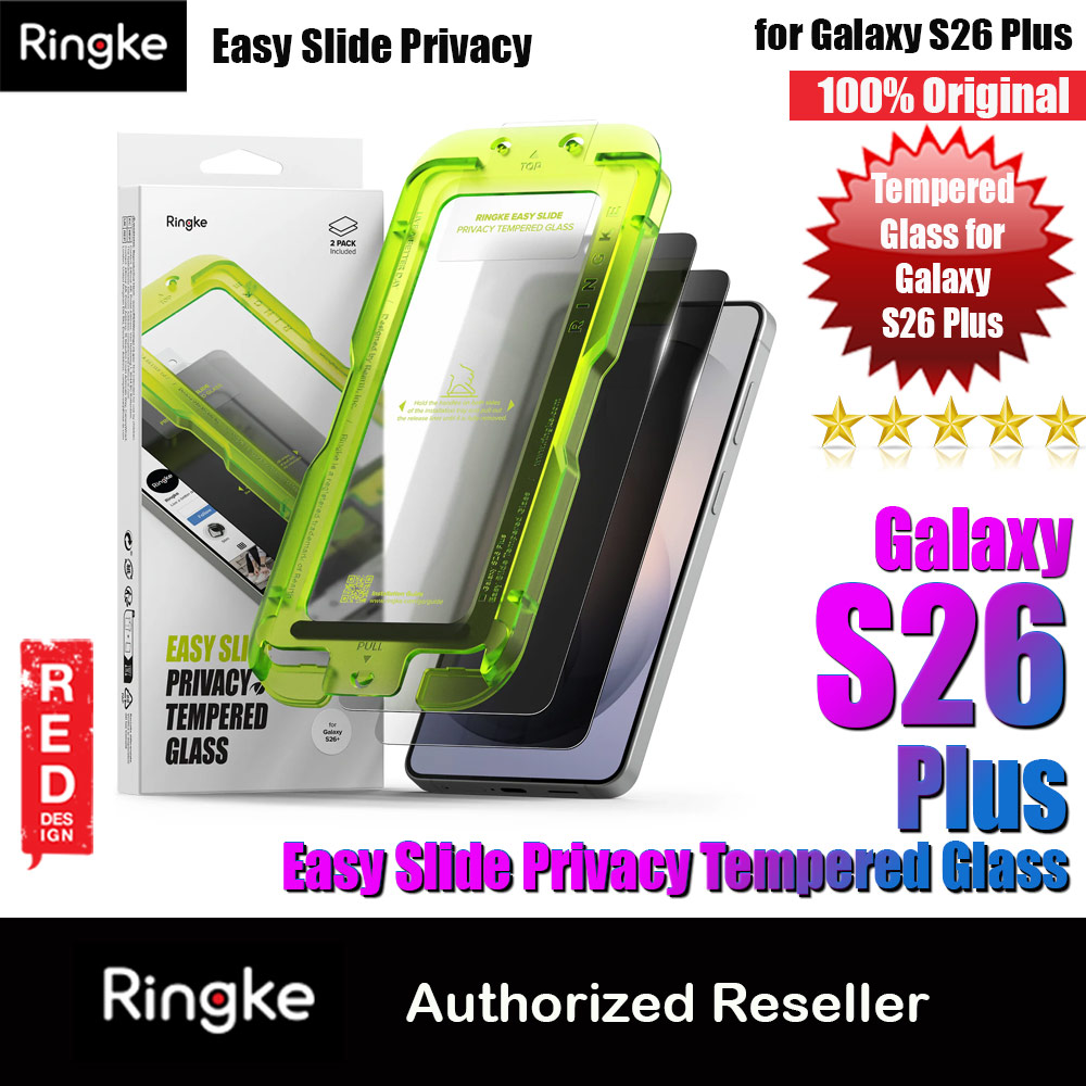 Picture of Ringke Easy Slide Tempered Glass Screen Protector for Samsung Galaxy S26 Plus (Privacy Anti Peep) 2pcs Samsung Galaxy S26 Plus- Samsung Galaxy S26 Plus Cases, Samsung Galaxy S26 Plus Covers, iPad Cases and a wide selection of Samsung Galaxy S26 Plus Accessories in Malaysia, Sabah, Sarawak and Singapore 