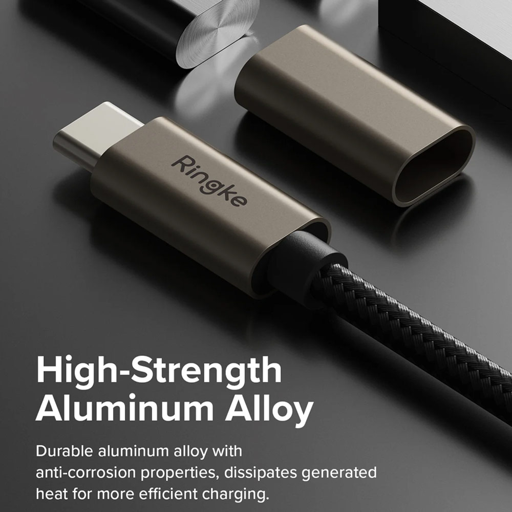 Picture of Ringke 60W PD3.0 480Mbps Fast Charge Charging Basic Cable USB C to USB C (Grey 50cm)