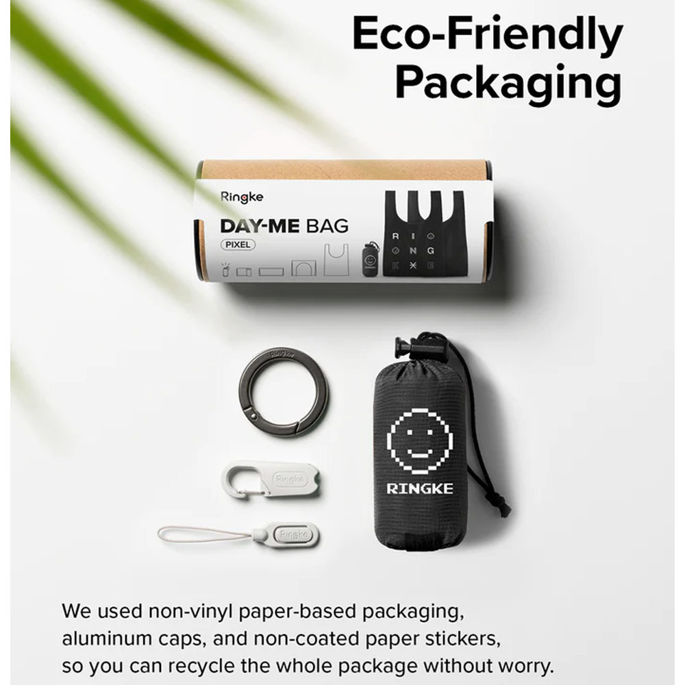 Picture of Ringke Day-Me Nylon Lightweight Easy Folding Hand Carry Bag (Emoticon)