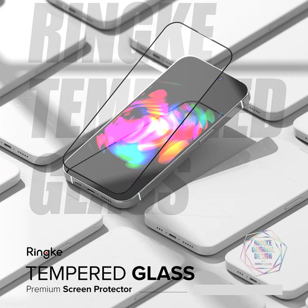 Picture of Apple iPhone 14 Pro Max 6.7 Screen Protector | Ringke Premium Tempered Glass Screen Protector with Easy Installation Jig Kit for Apple iPhone 14 Pro Max 6.7 (HD Clear)