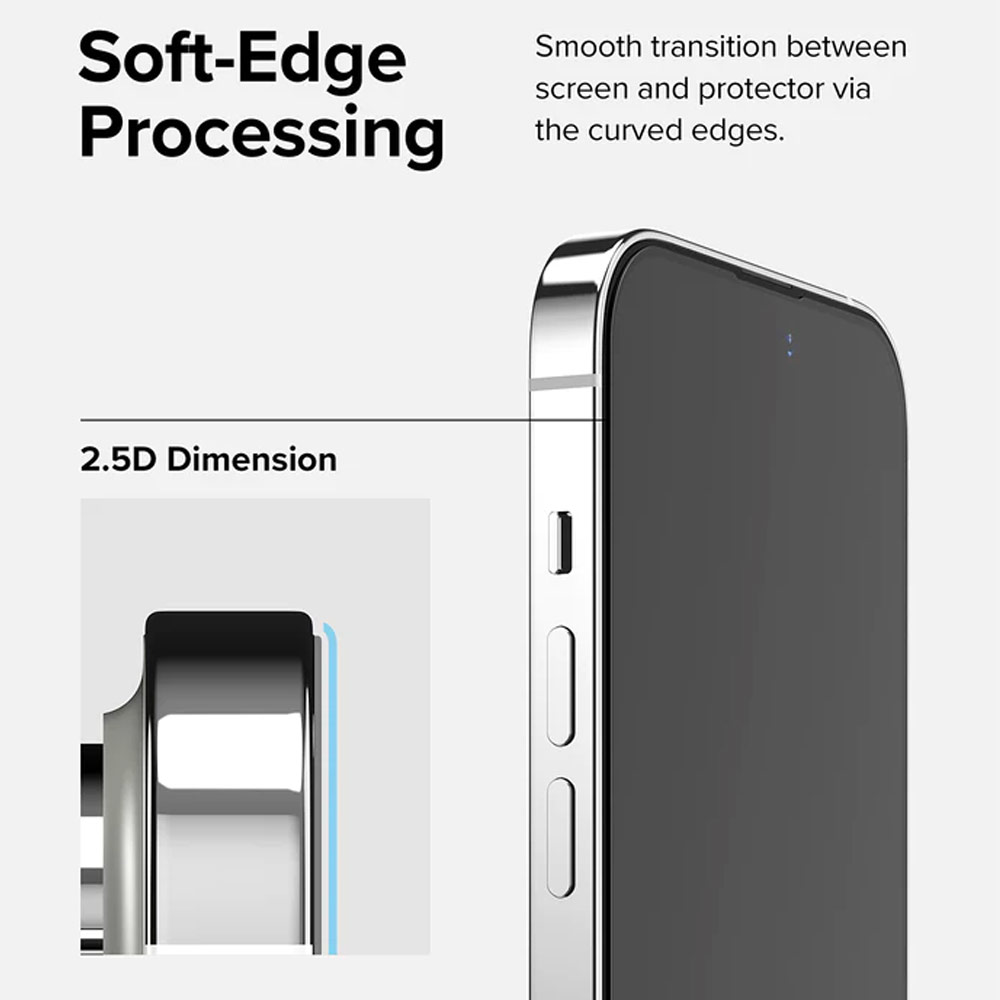 Picture of Apple iPhone 14 Pro Max 6.7 Screen Protector | Ringke Premium Tempered Glass Screen Protector with Easy Installation Jig Kit for Apple iPhone 14 Pro Max 6.7 (HD Clear)
