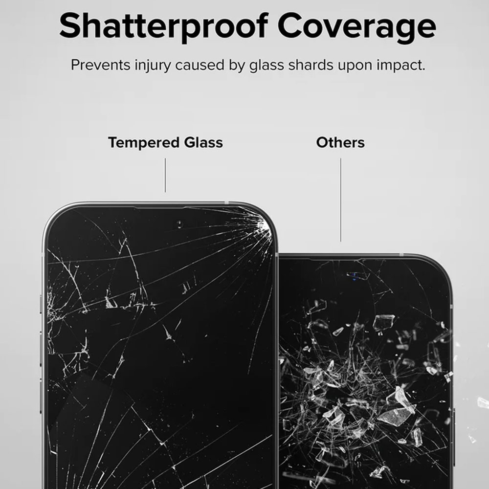 Picture of Apple iPhone 14 Pro Max 6.7 Screen Protector | Ringke Premium Tempered Glass Screen Protector with Easy Installation Jig Kit for Apple iPhone 14 Pro Max 6.7 (HD Clear)