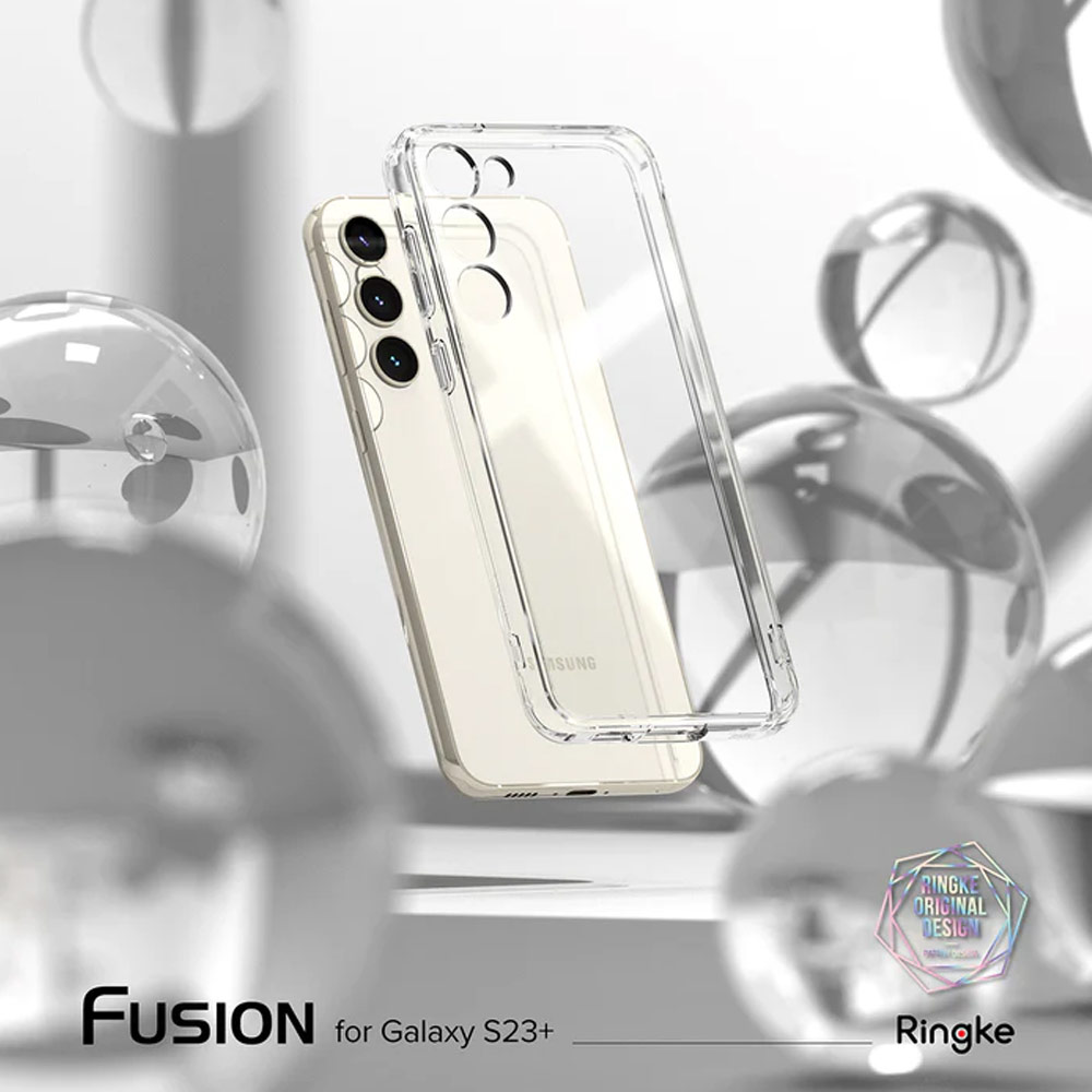 Picture of Samsung Galaxy S23 Plus Case | Ringke Fusion Transparent Protection Case for Samsung Galaxy S23 Plus (Matte Smoke)