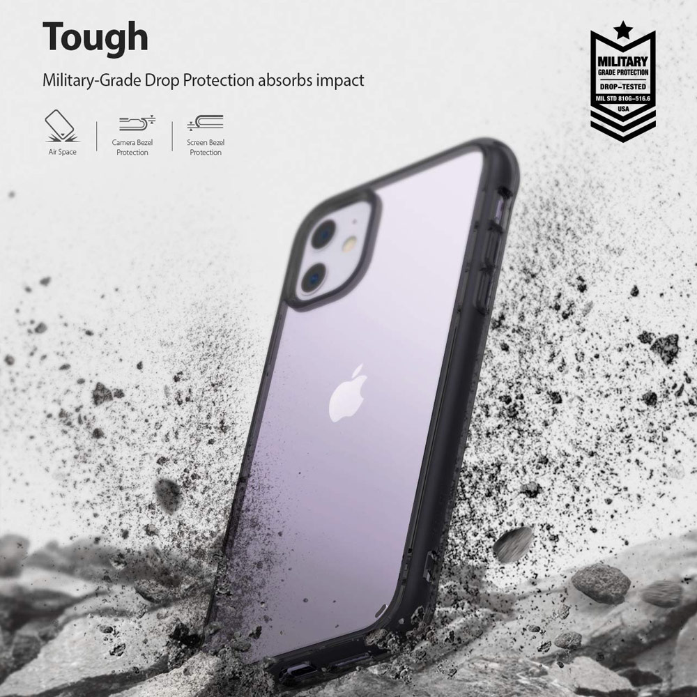 Picture of Apple iPhone 11 6.1 | Ringke Fusion Extreme Tough Protection for Apple iPhone 11 (Smoke Black)