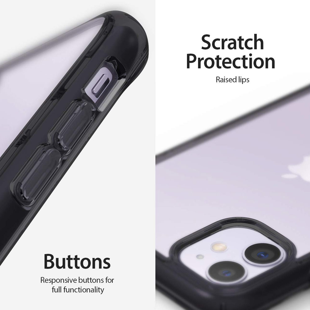 Picture of Apple iPhone 11 6.1 | Ringke Fusion Extreme Tough Protection for Apple iPhone 11 (Smoke Black)
