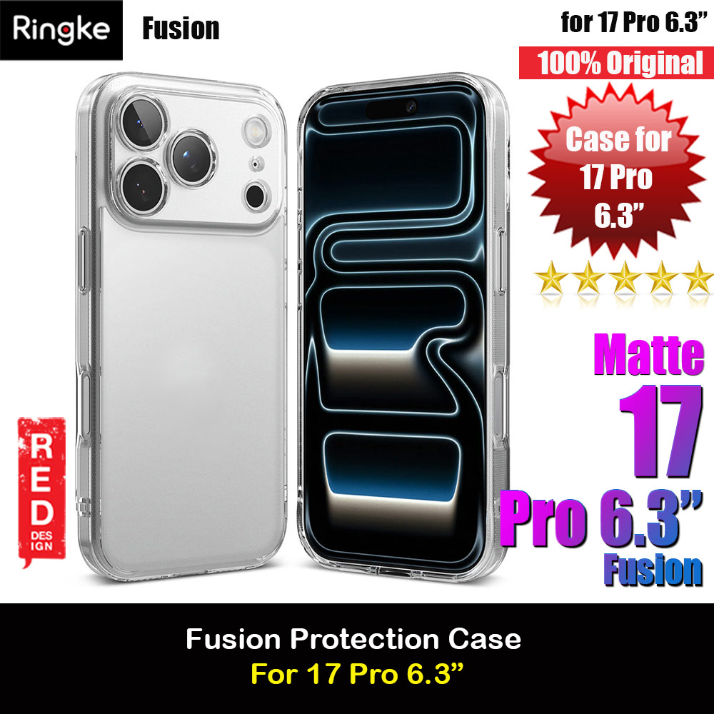Picture of Ringke Fusion Slim Drop Protection Case for iPhone 17 Pro 6.3 (Matte) Apple iPhone 17 Pro 6.3- Apple iPhone 17 Pro 6.3 Cases, Apple iPhone 17 Pro 6.3 Covers, iPad Cases and a wide selection of Apple iPhone 17 Pro 6.3 Accessories in Malaysia, Sabah, Sarawak and Singapore 