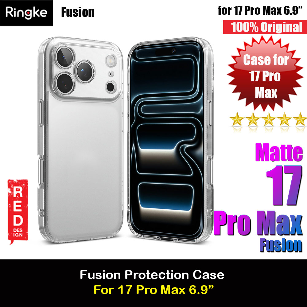 Picture of Ringke Fusion Slim Drop Protection Case for iPhone 17 Pro Max 6.9 (Matte) Apple iPhone 17 Pro Max 6.9- Apple iPhone 17 Pro Max 6.9 Cases, Apple iPhone 17 Pro Max 6.9 Covers, iPad Cases and a wide selection of Apple iPhone 17 Pro Max 6.9 Accessories in Malaysia, Sabah, Sarawak and Singapore 