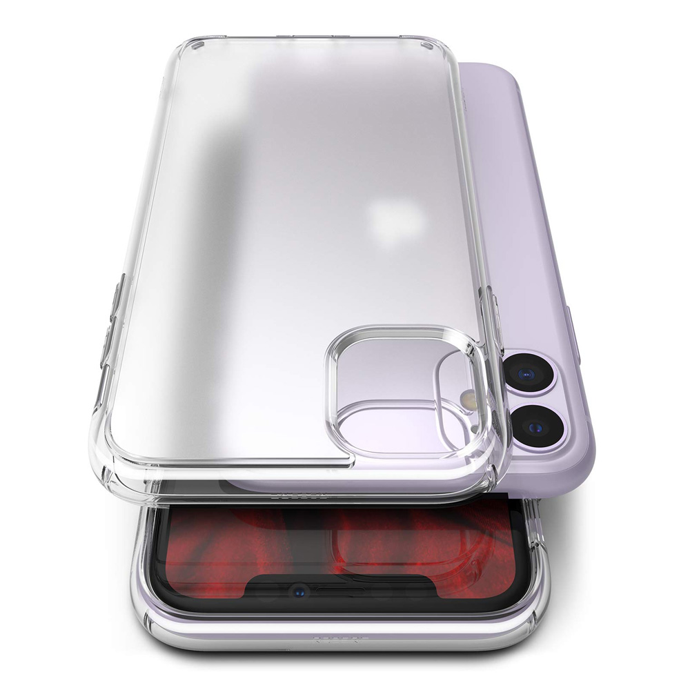 Picture of Apple iPhone 11 6.1 | Ringke Fusion Matte Anti Fingerprint Extreme Tough Protection for Apple iPhone 11 6.1 (Matte Clear)