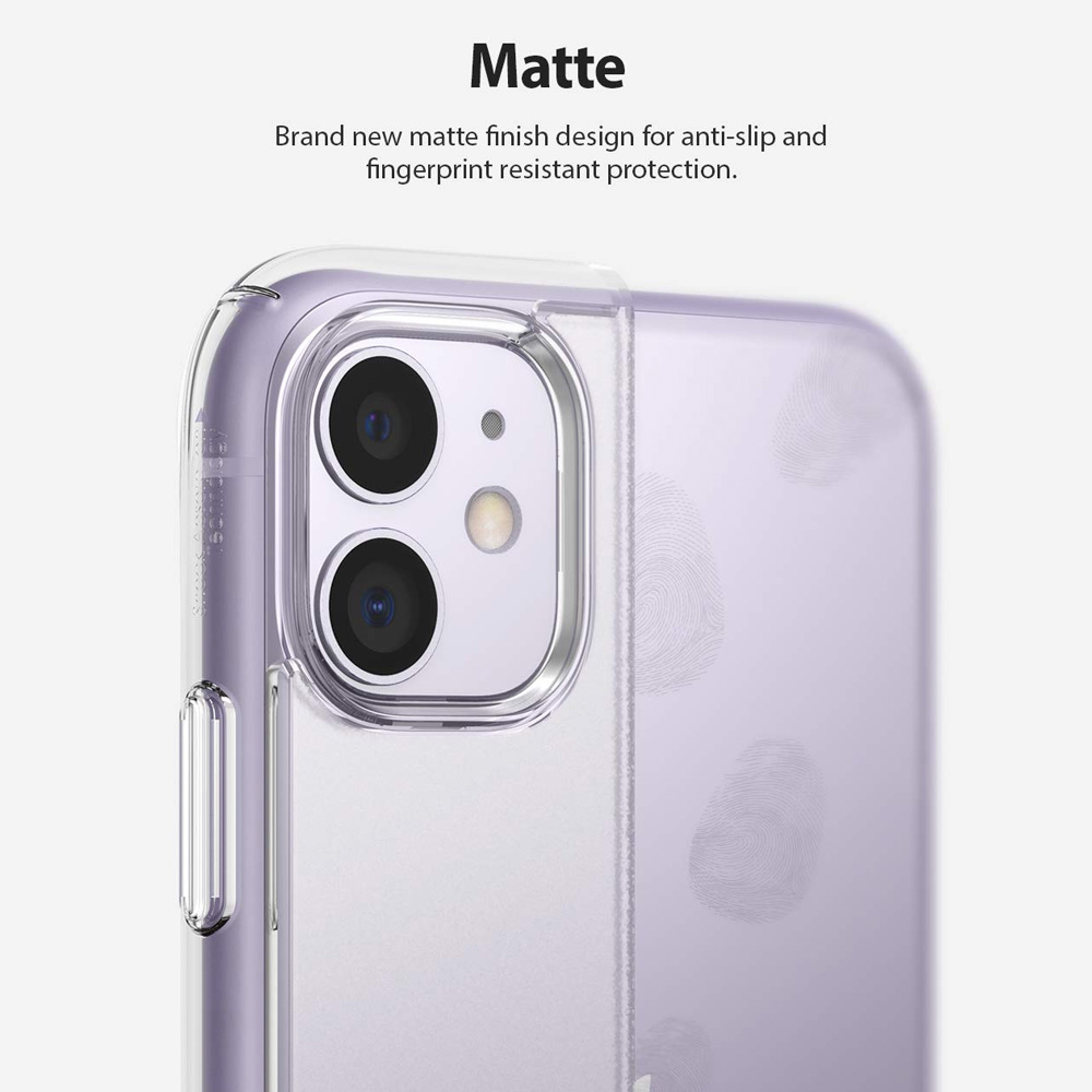 Picture of Apple iPhone 11 6.1 | Ringke Fusion Matte Anti Fingerprint Extreme Tough Protection for Apple iPhone 11 6.1 (Matte Clear)