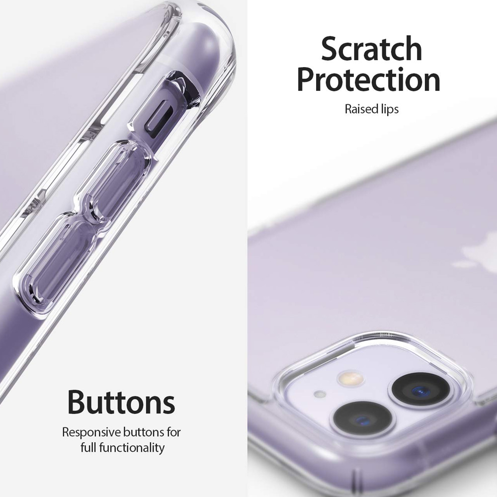 Picture of Apple iPhone 11 6.1 | Ringke Fusion Matte Anti Fingerprint Extreme Tough Protection for Apple iPhone 11 6.1 (Matte Clear)