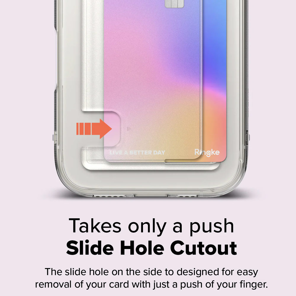 Picture of Apple iPhone 16 Pro 6.3 Case | Ringke Fusion Card Drop Protection Case for iPhone 16 Pro 6.3 (Clear)