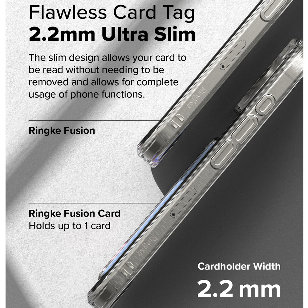 Picture of Apple iPhone 16 Pro 6.3 Case | Ringke Fusion Card Drop Protection Case for iPhone 16 Pro 6.3 (Clear)
