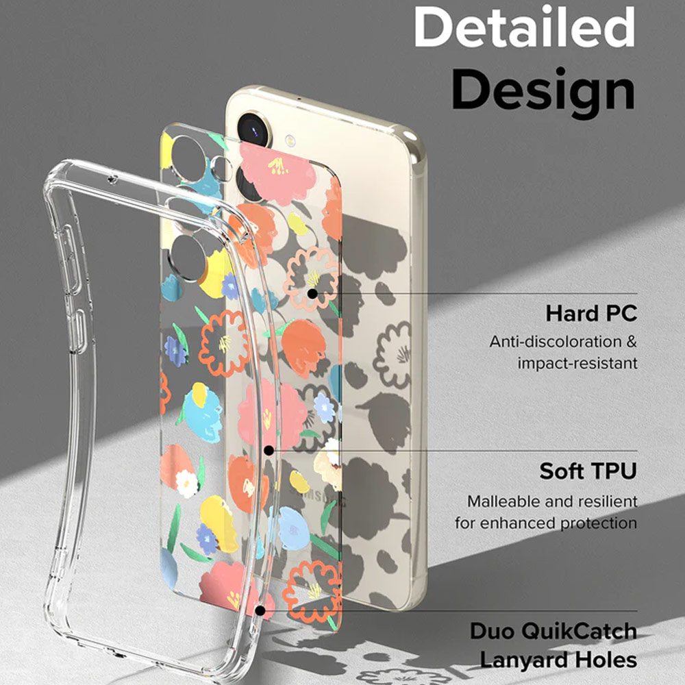 Picture of Samsung Galaxy S23 Case | Ringke Fusion Design Transparent Protection Case for Samsung Galaxy S23 Plus (Jeju)